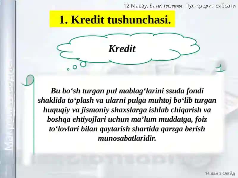 Pul-kredit siyosati 3