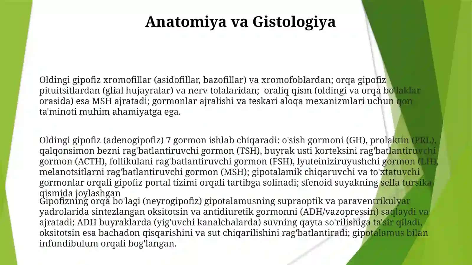 Gipofiz bezi fiziologiyasi 3
