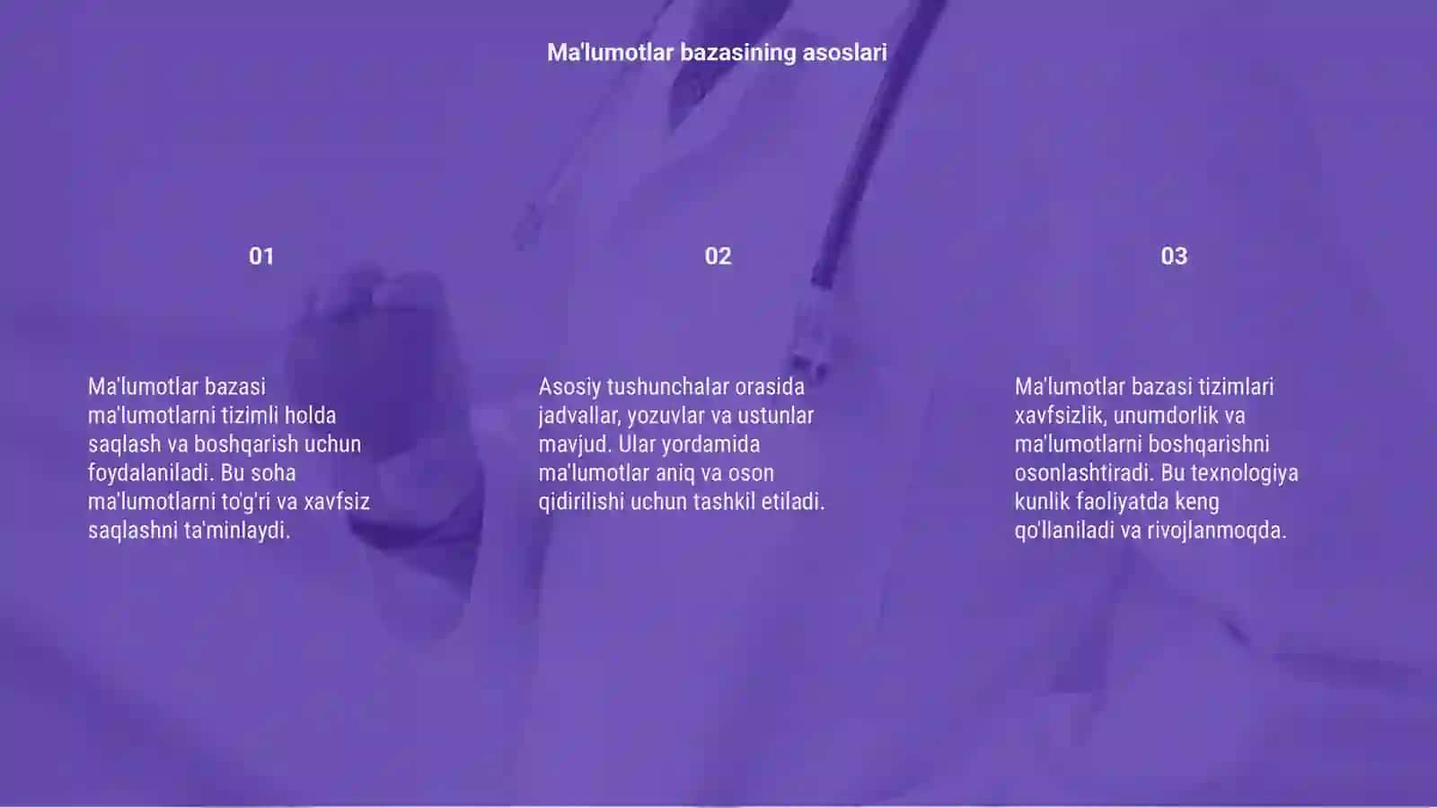 Ma'lumotlar bazasi 3
