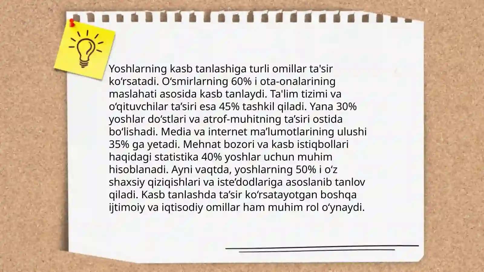 Yoshlarni kasbga yunaltirishda va histuyg'ular va irodalarni hisobga olish 3