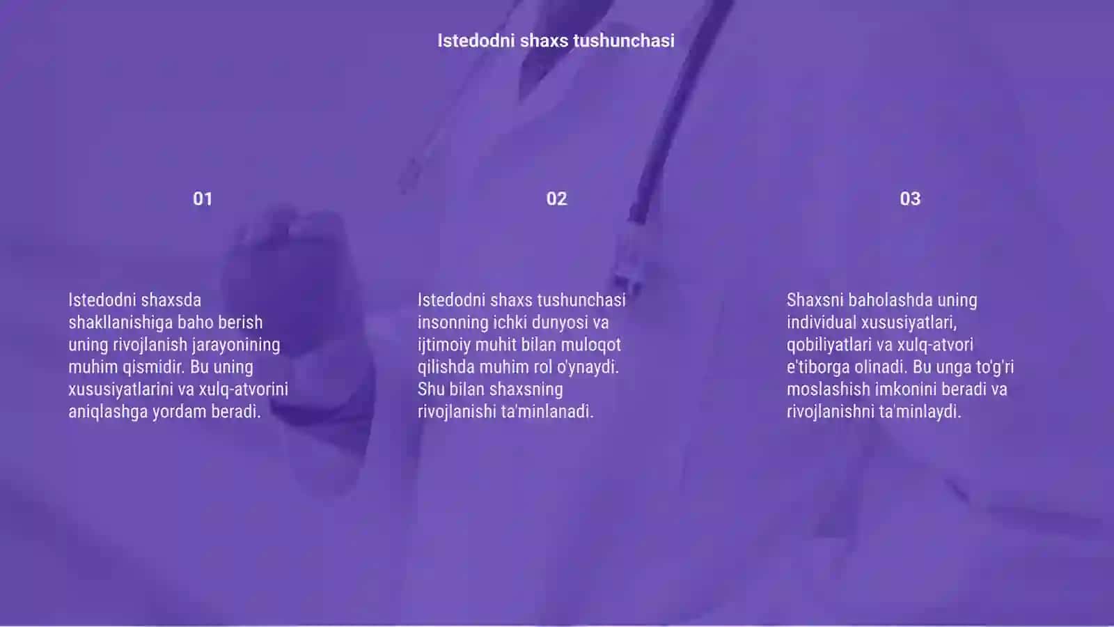 Istedodni shaxsda shakllanishiga baho berish 3