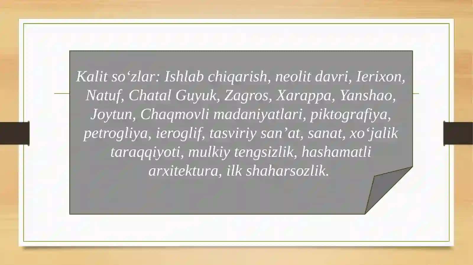 JAHON SIVILIZATSIYALARI TARIXI 3
