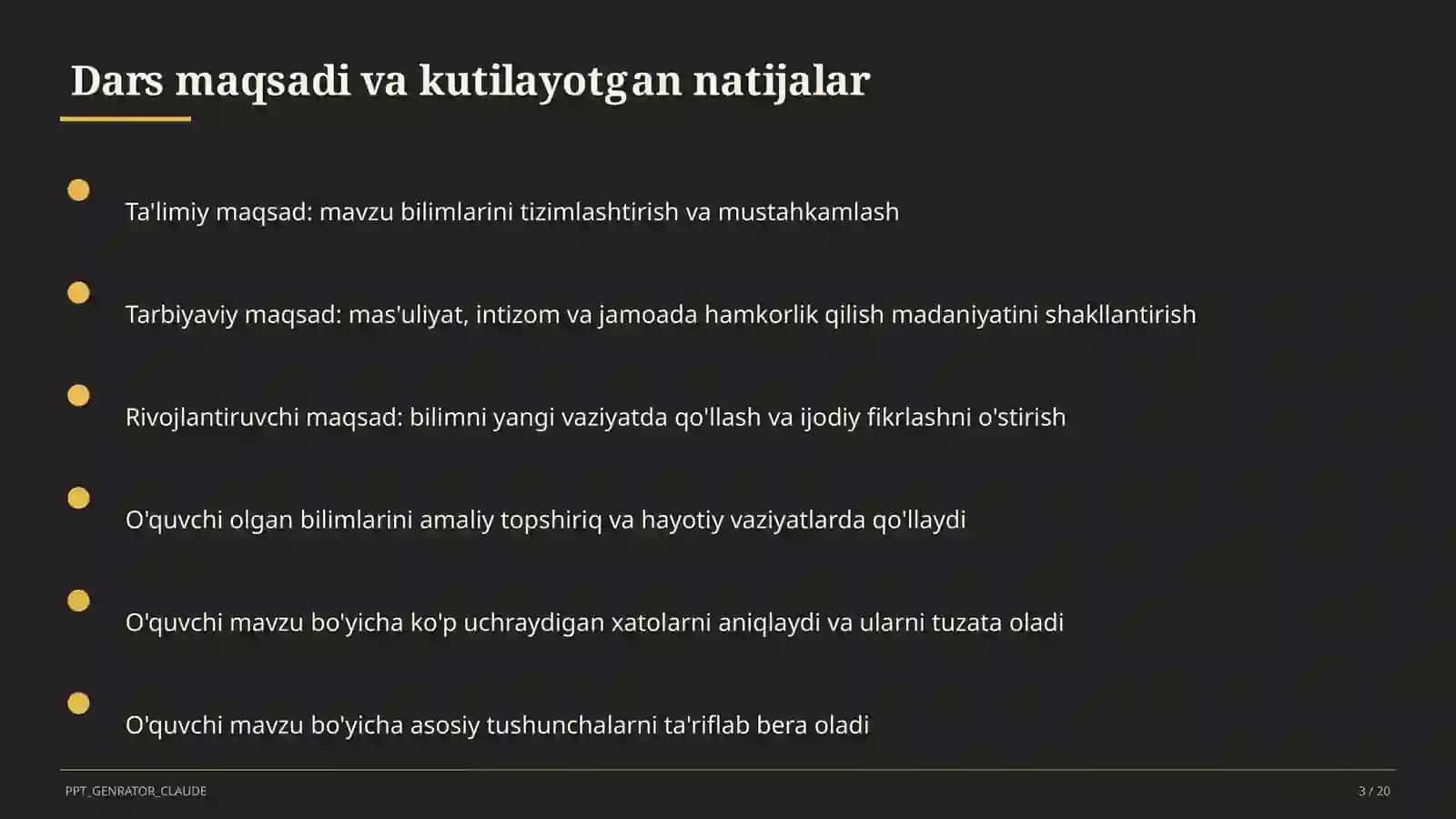 Trigonometrik ayniyatlar va formulalar (10-sinf) 3