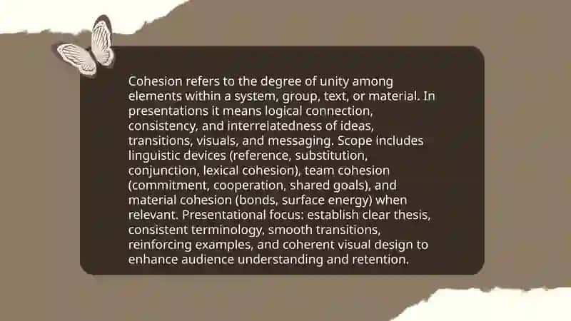 Cohesion presentation ppt 3