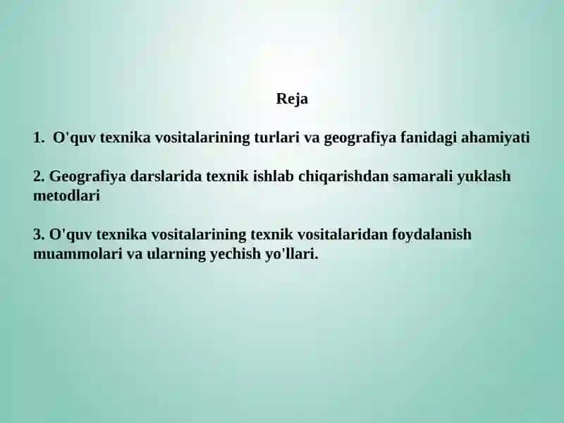 Geografiyani O’qtishda Innovatsion Texnalogiyasi 3