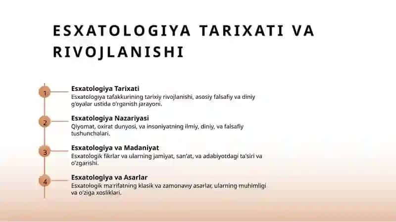 Esxatologiyani Tushunish 3