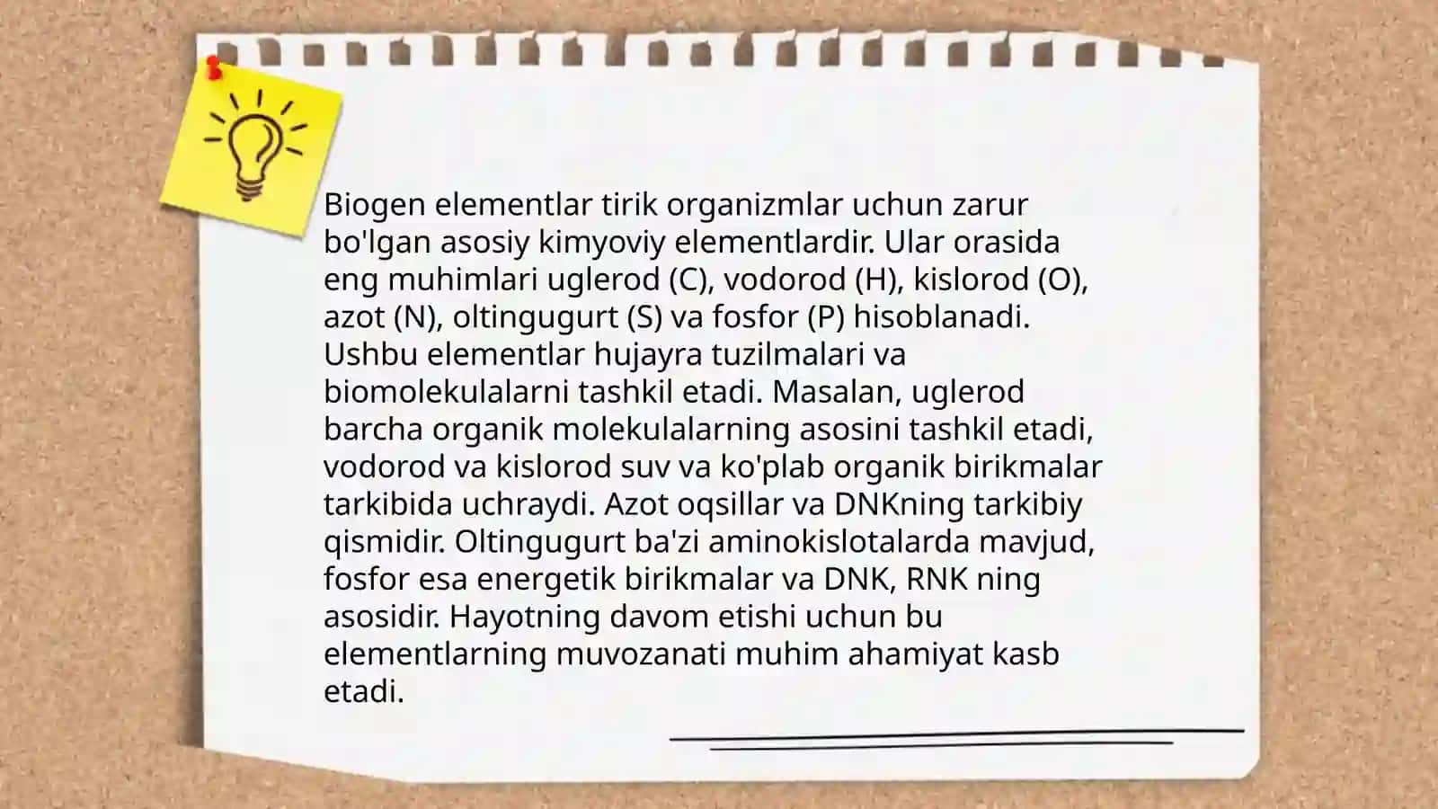 Biogen elementlar 3
