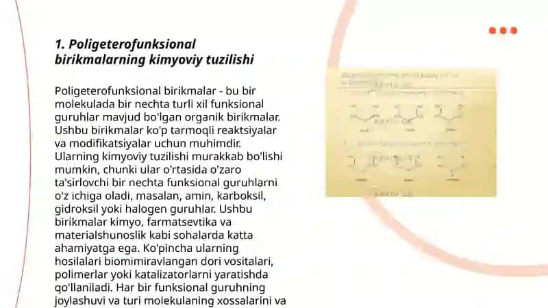 Poligeterofunksional birikmalar 3
