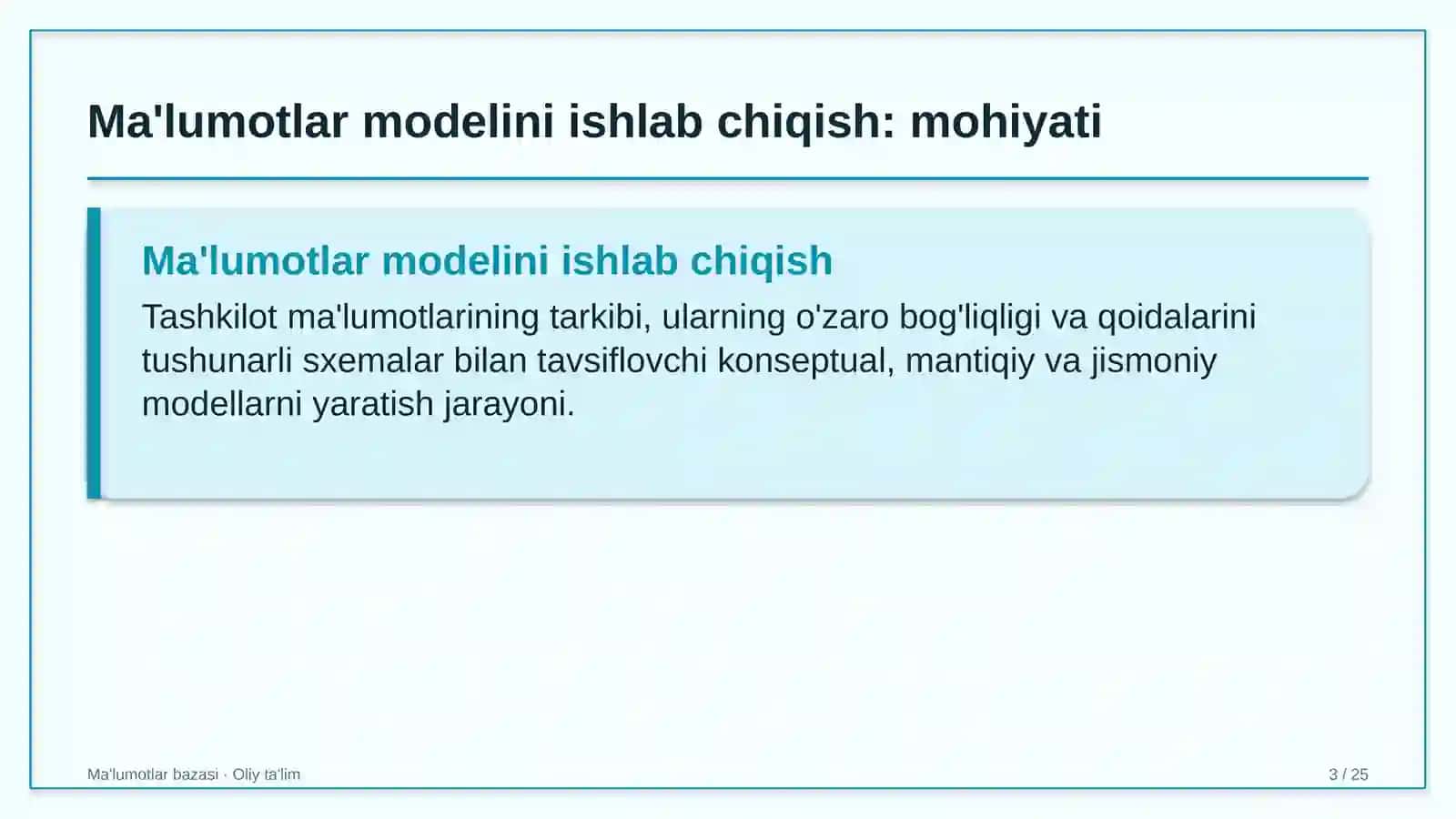 Elektr transportida ma'lumotlar modelini ishlab chiqish 3