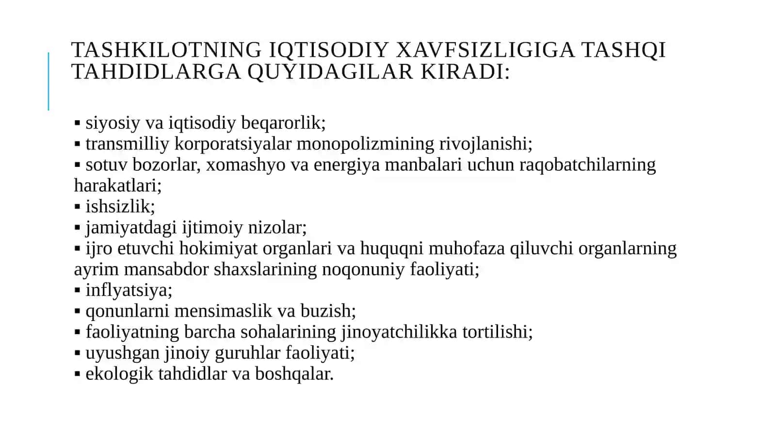 Xoʼjаlik yurituvchi sub’yektlаr iqtisodiy xаvfsizligi 3