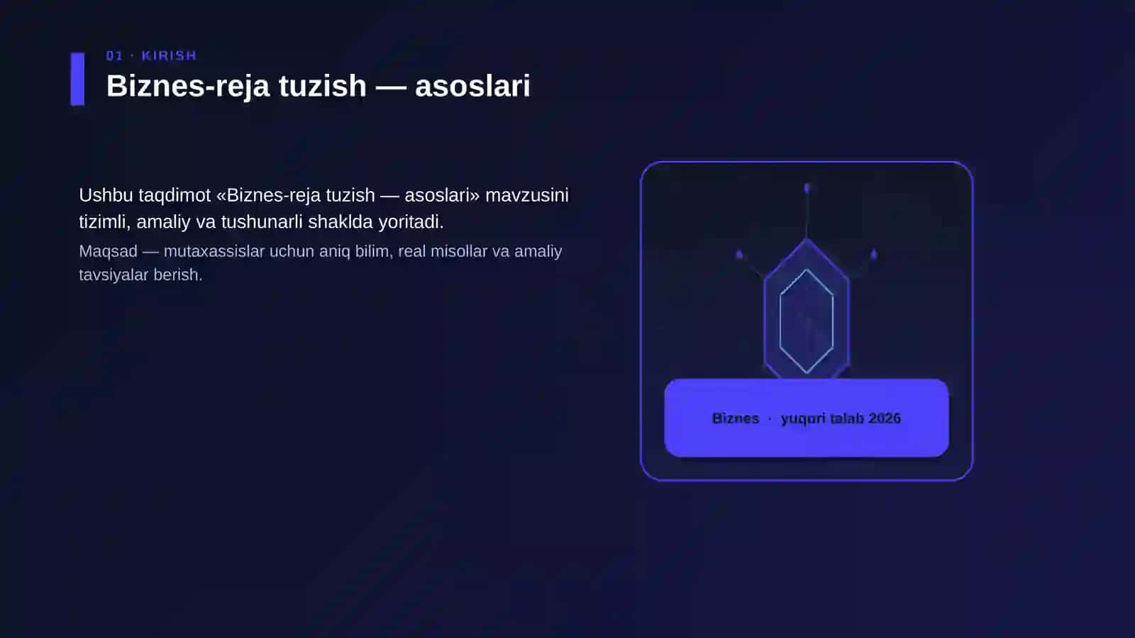 Biznes-reja tuzish — asoslari 3