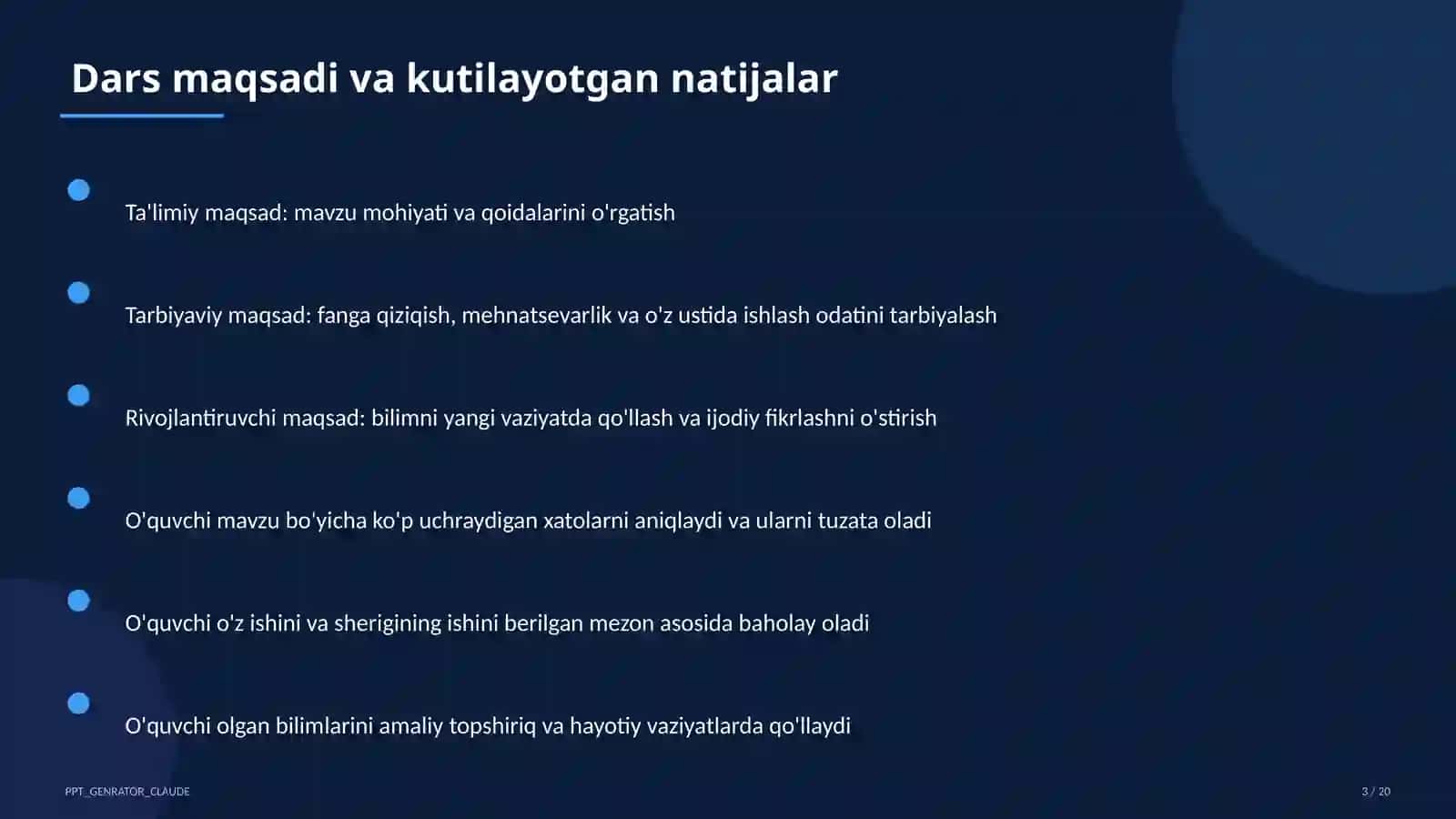 Hayot yo'lini tanlash: maqsad va reja (11-sinf) 3