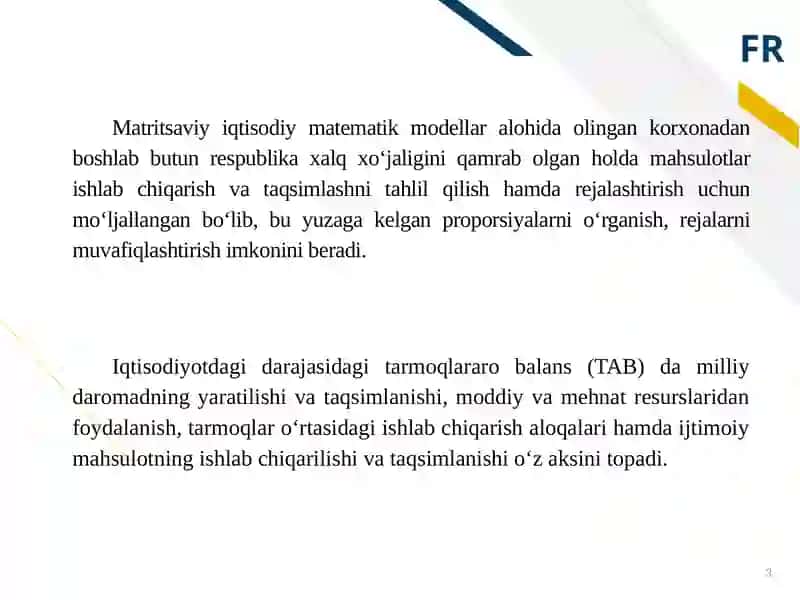 TARMOQLARARO BALANS ASOSIDA TARMOQLAR RIVOJLANISHI TAHLILI 3