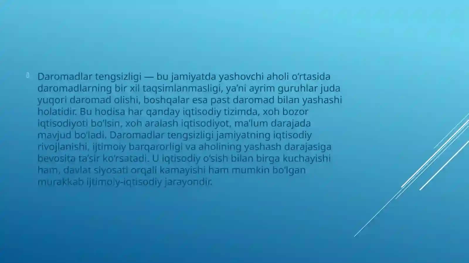 Daromadlar tengsizligi va kambag‘allikni qisqartirish 3
