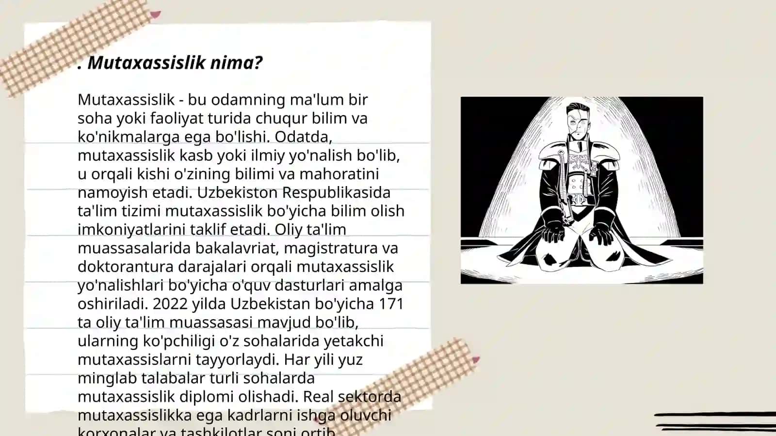 Mutaxassislika kirish fanı asoslari 3