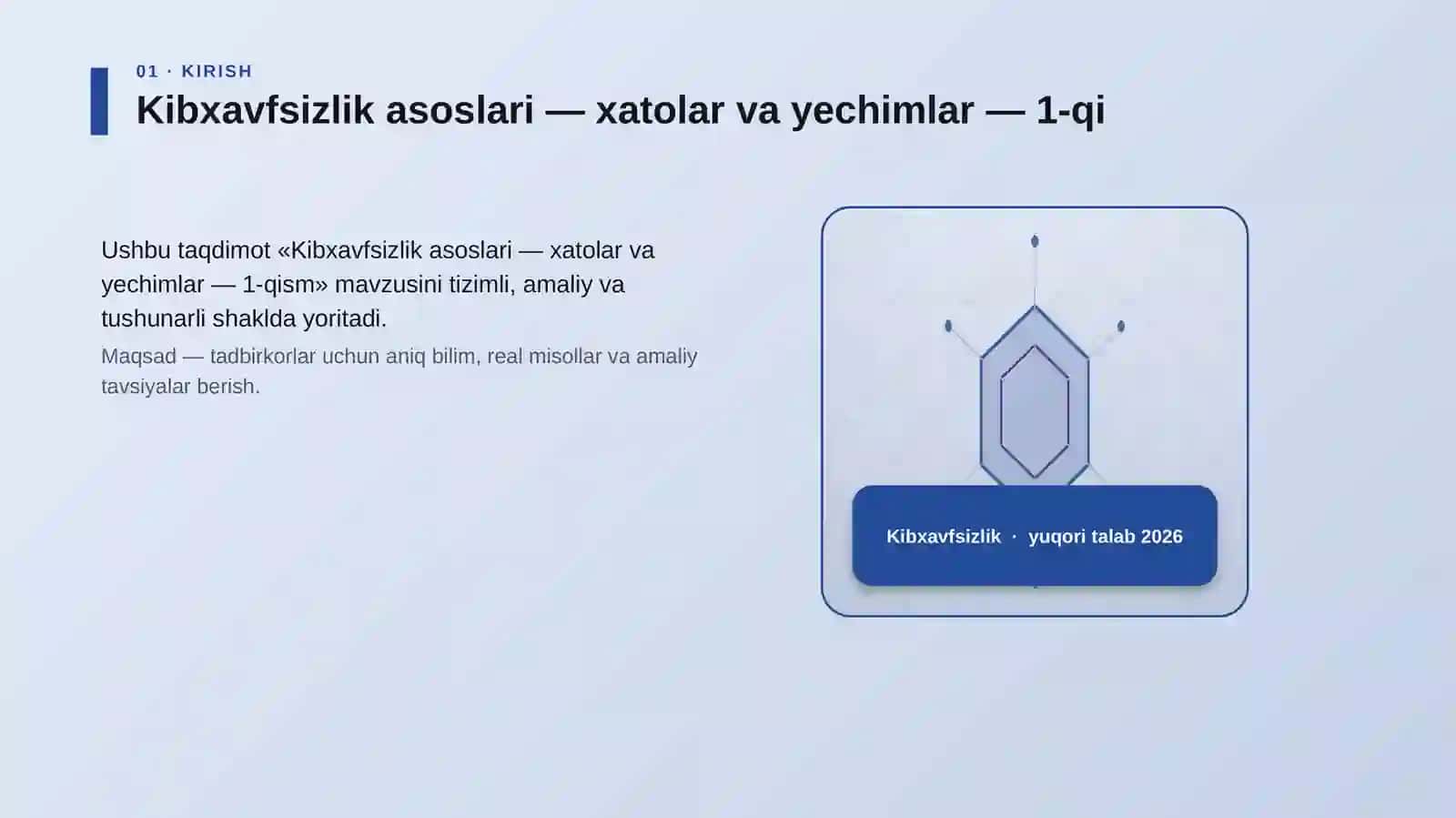 Kibxavfsizlik asoslari — xatolar va yechimlar — 1-qism 3