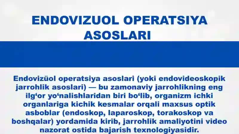 ENDOVIZUAL, ROBOTEXNIKA VA GIBRID OPERATSIYALAR ASOSLARI. TRANSPLANTATSIYA 3