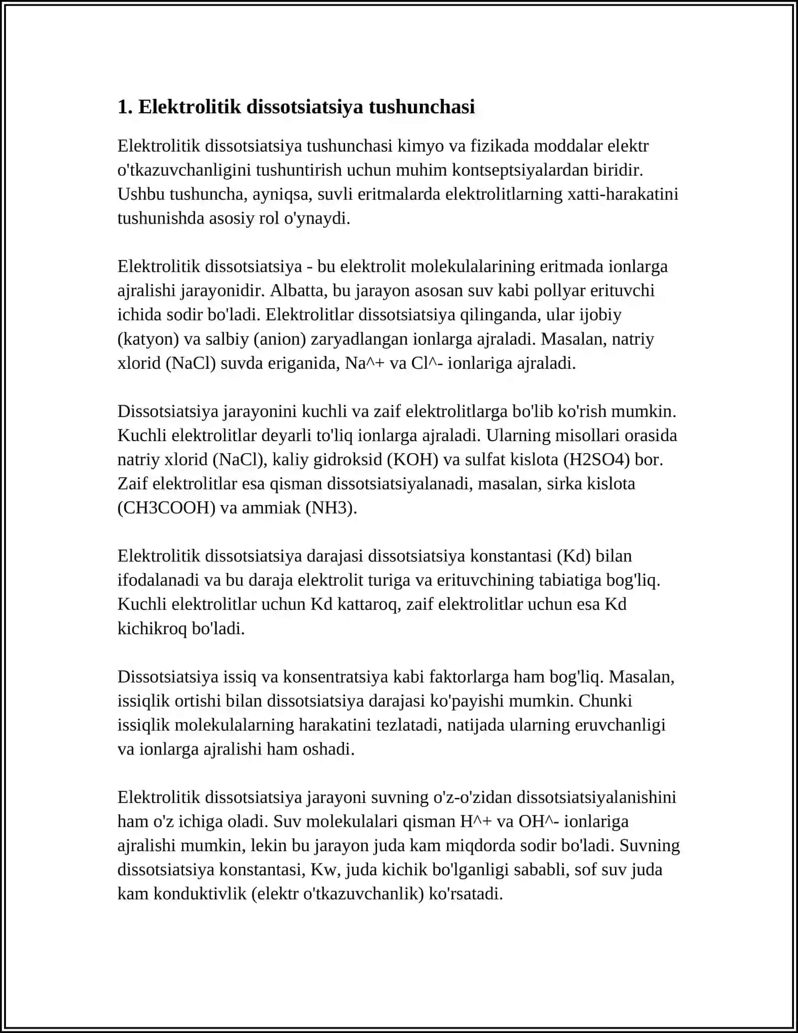 ELEKTROLITIK DISSIOTSIYALANISH NAZARIYASI 3