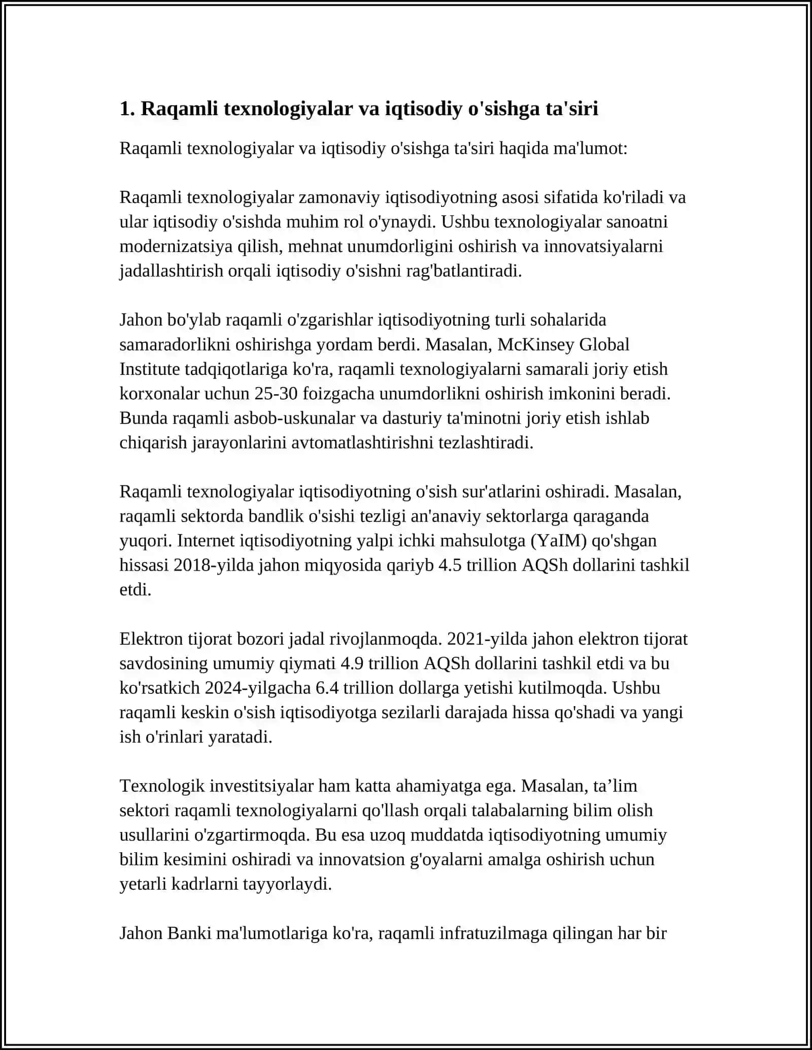 TEXNOLOGIK INNOVATSIYALAR VA IQTISODIY O'SISHGA TA'SIRI 3