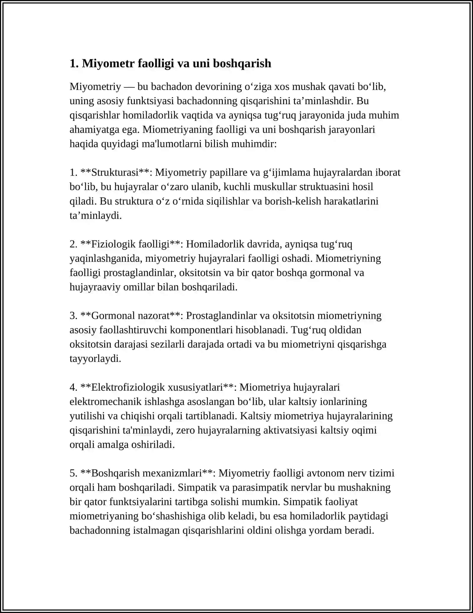 MIYOLEMETRIY QISQARISHNI SUSUAYTIRUVCHI VOSITALAR.TOKOLITKLAR 3