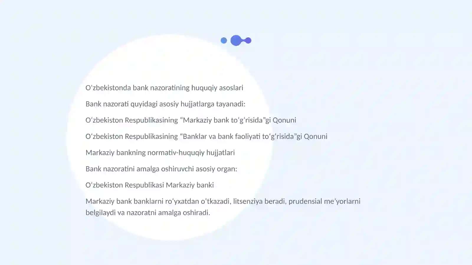 O‘zbekistonda bank nazoratini tashkil qilish asoslari 3
