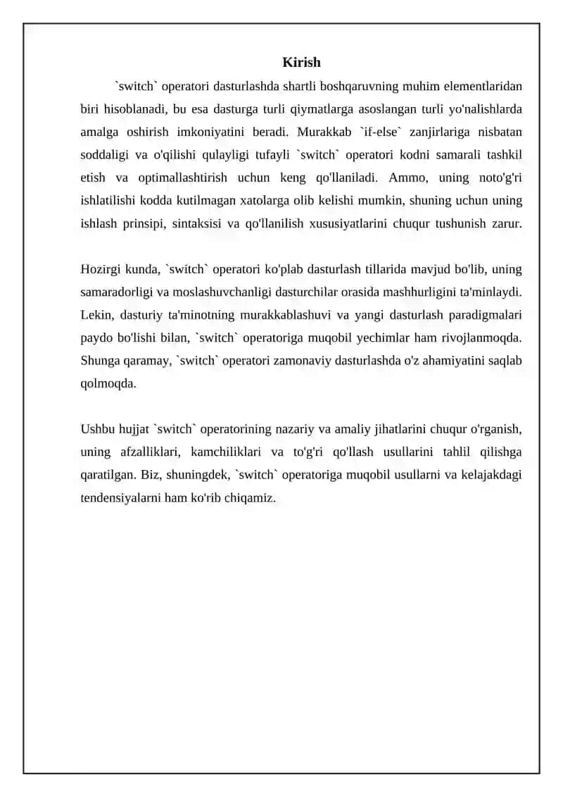Switch operatori 3