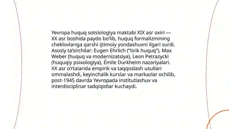 Yevropa huquq sotsiologiya maktabi 3