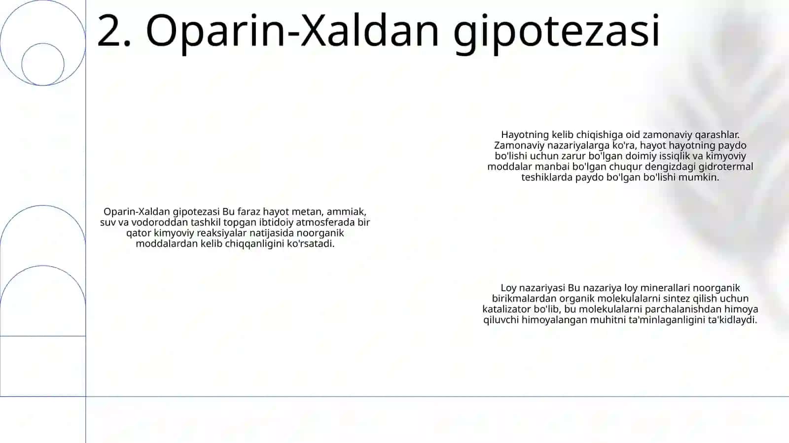 Hayot Paydo BoʻLishi Haqidagi Zamonaviy Tasavvurlar 3