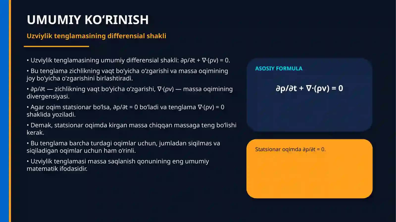uzviylik tenglamasi 3