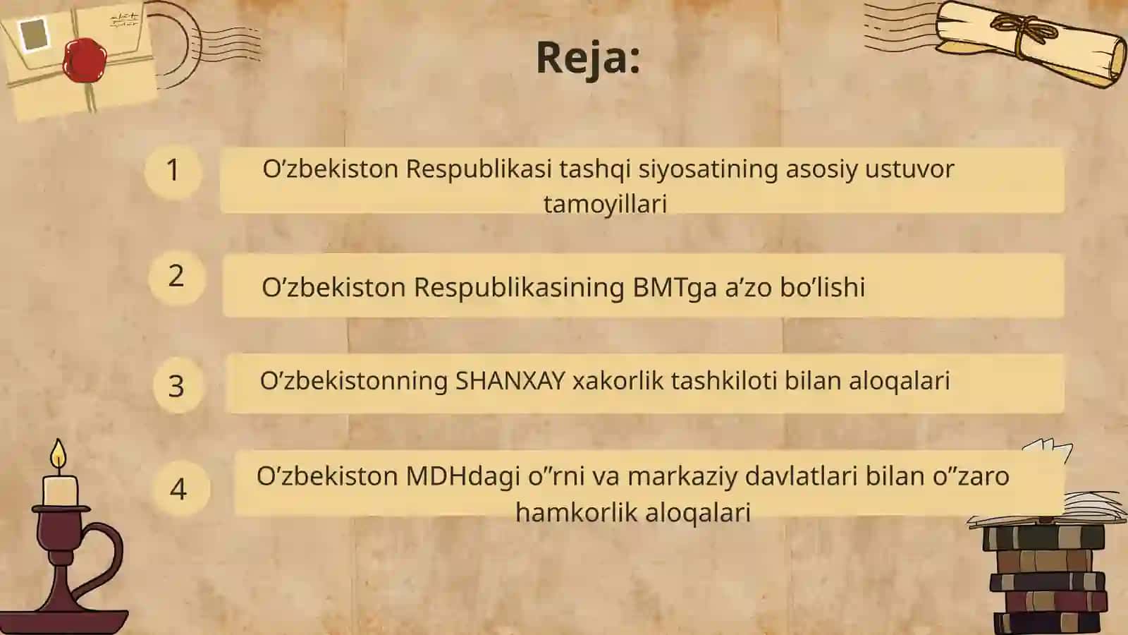 O’zbekistonning xalqaro tashkilotlar bilan hamkorlik aloqalari 3