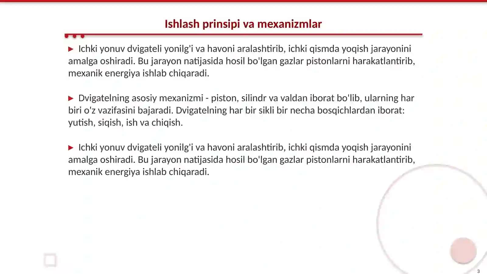 Ichki yonuv dvigateli 3