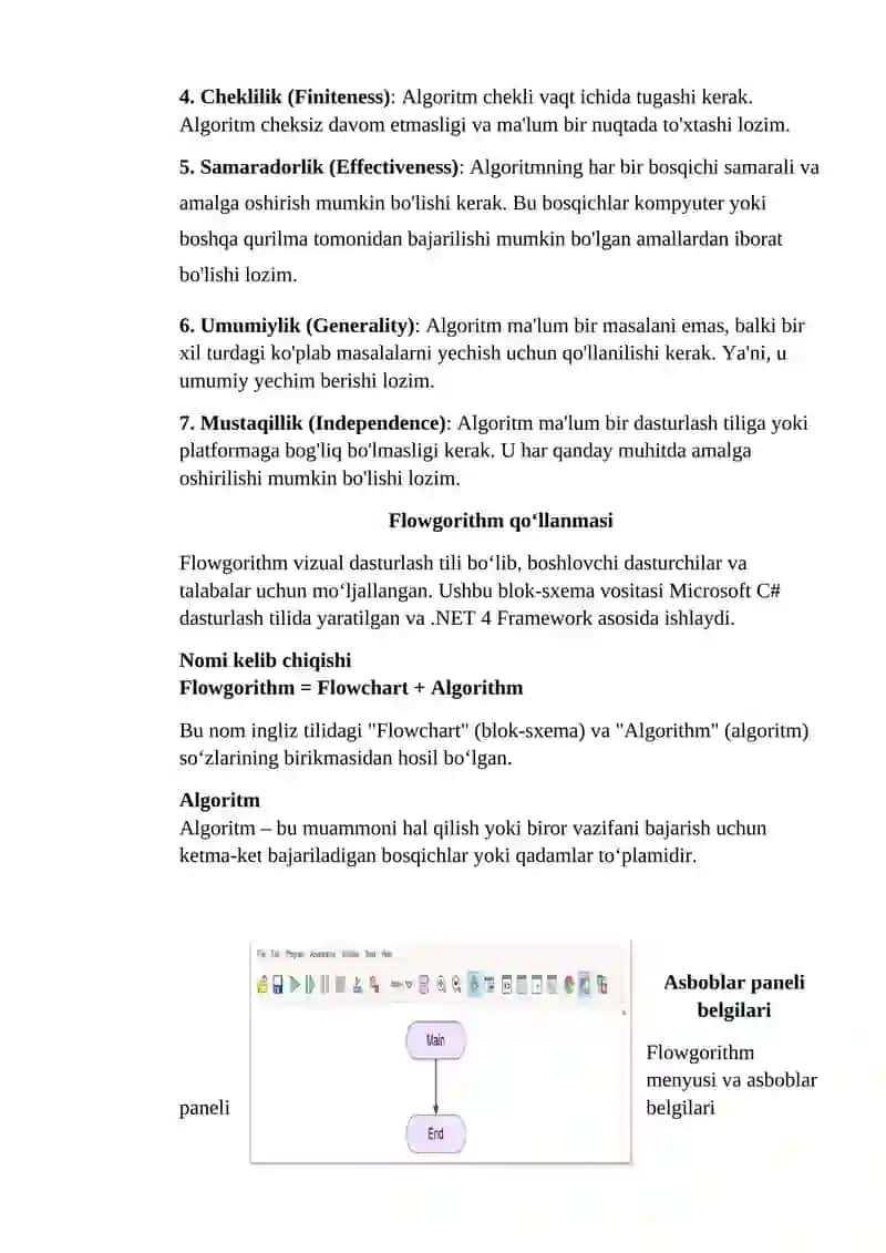 Algoritm hususiyatlari 3