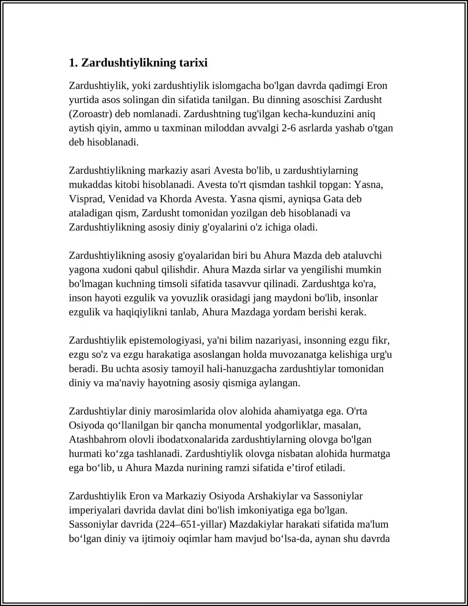 ZARDUSHTIYLIKNING DINIY IYERARXIYASI 3