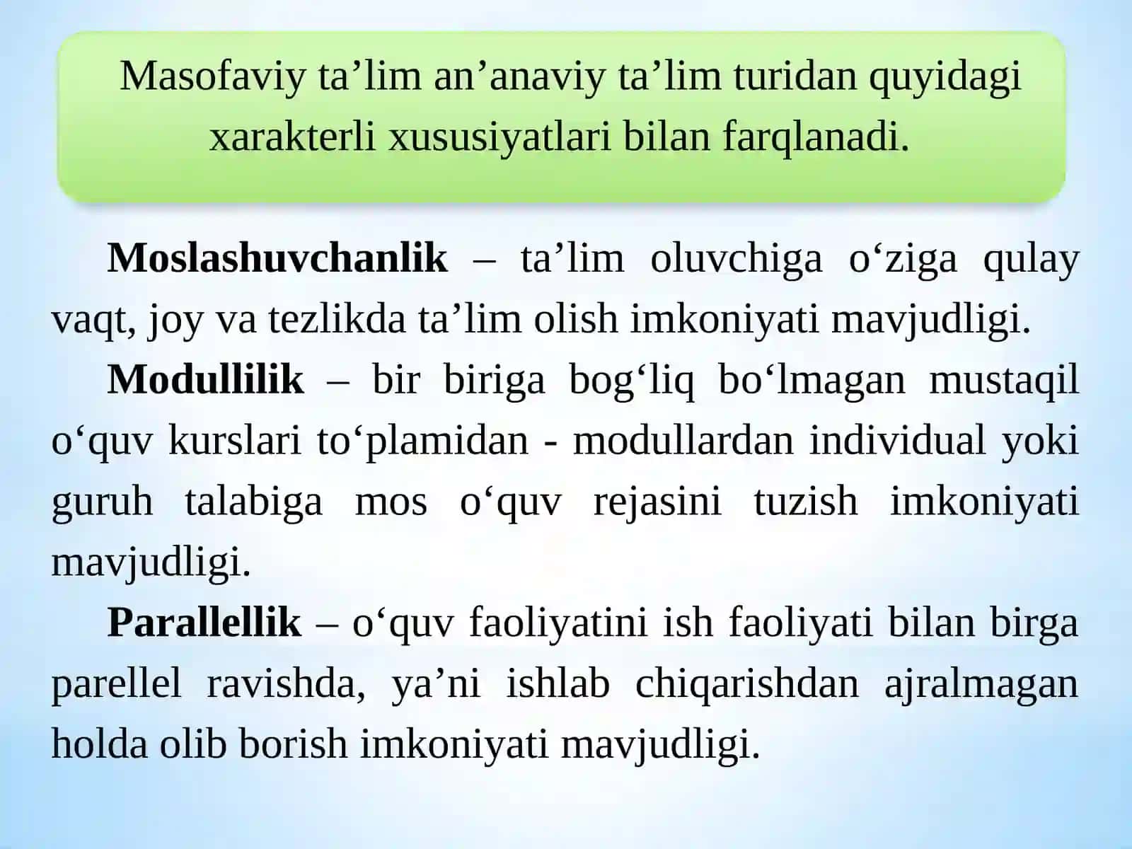 OCHIQ DARS TAQDIMOTI 3
