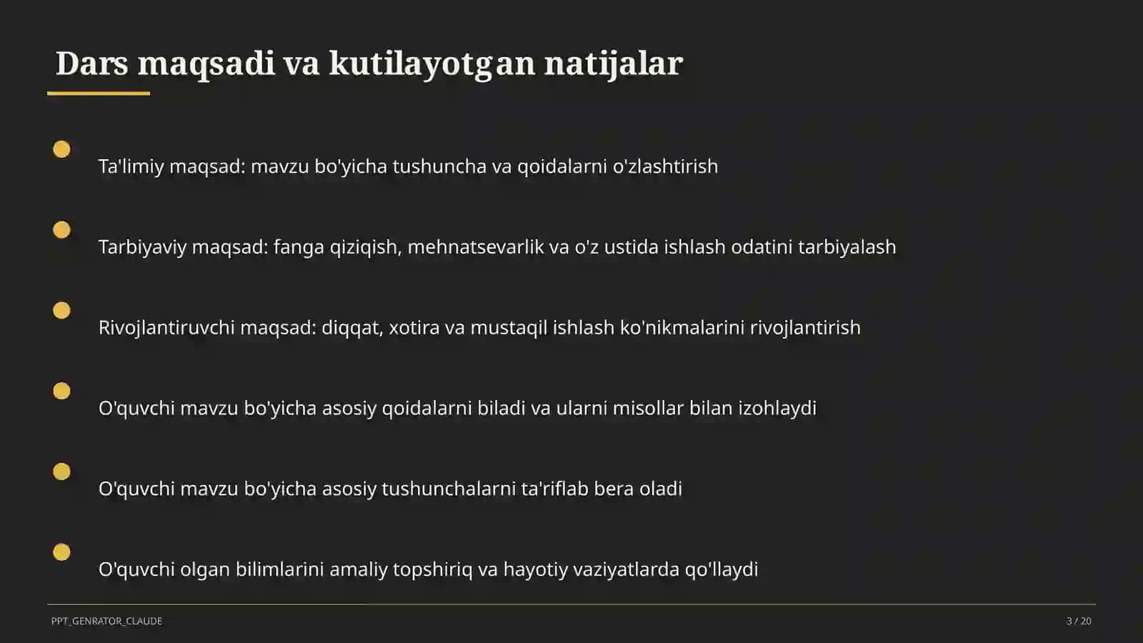 Rus tilida bir bosh bo'lakli gaplar (8-sinf) 3