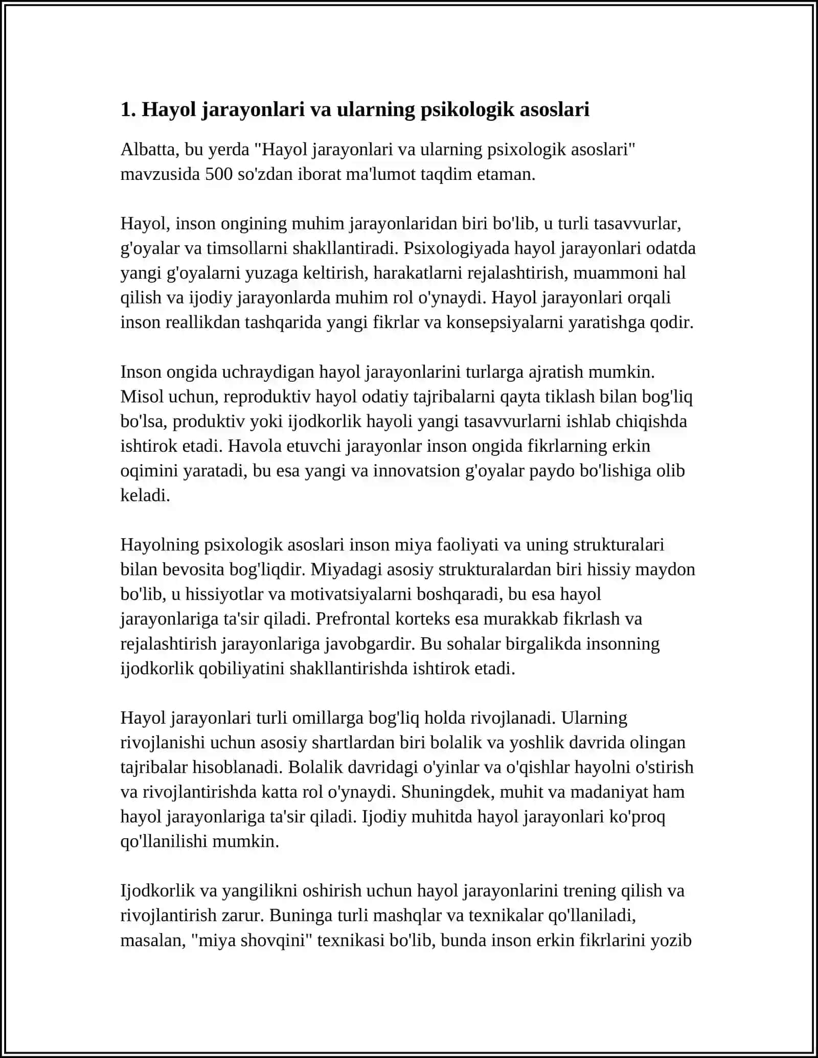 HAYOL JARAYONLARI VA HAYOL TURLARI 3