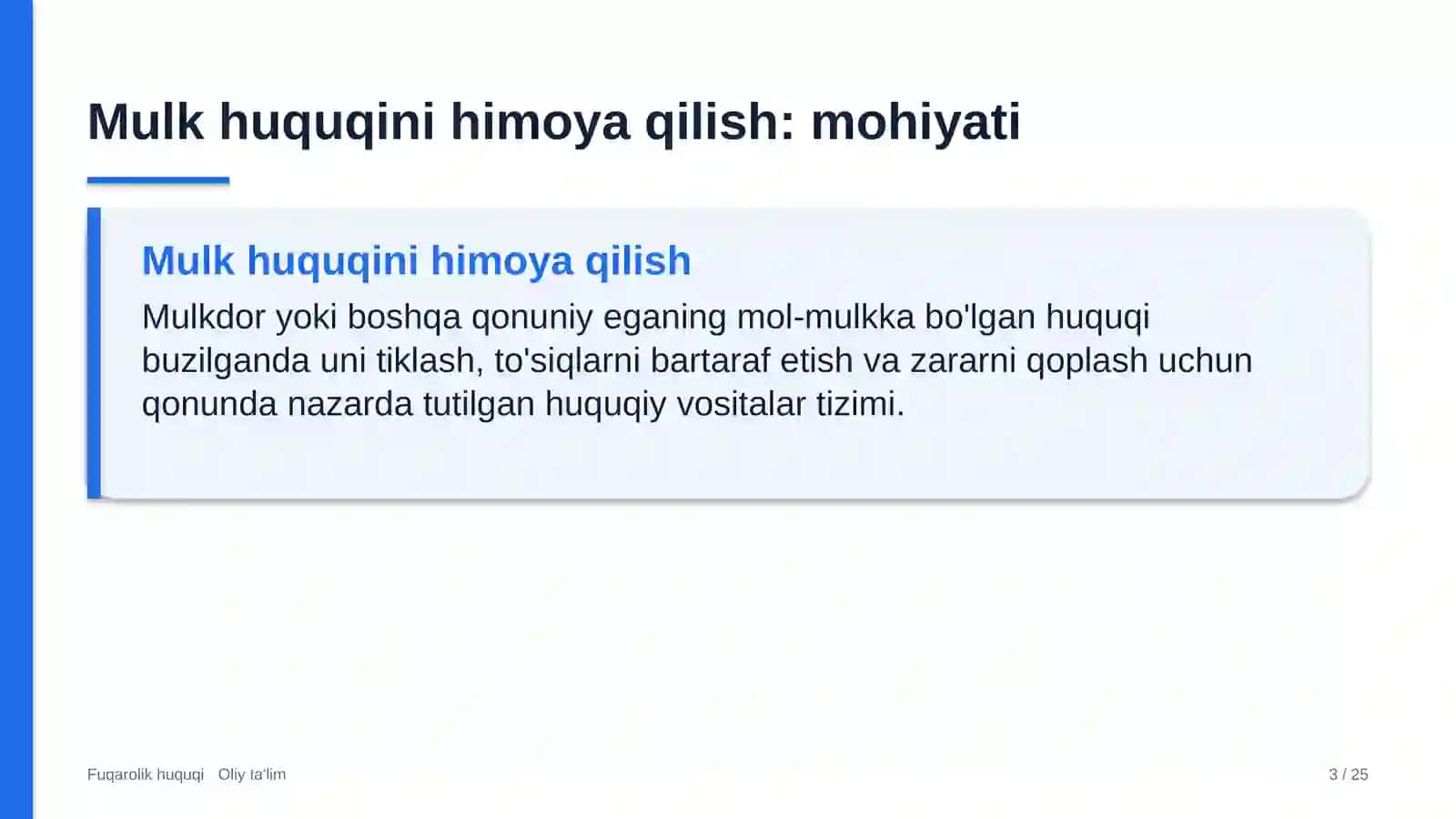 Ko'p qavatli uylar qurilishida mulk huquqini himoya qilish 3