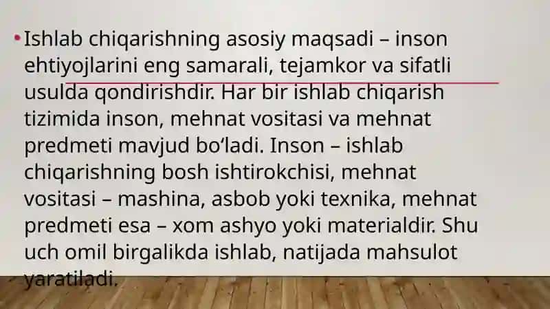 Ishlabchiqarish va texnalogiya 3
