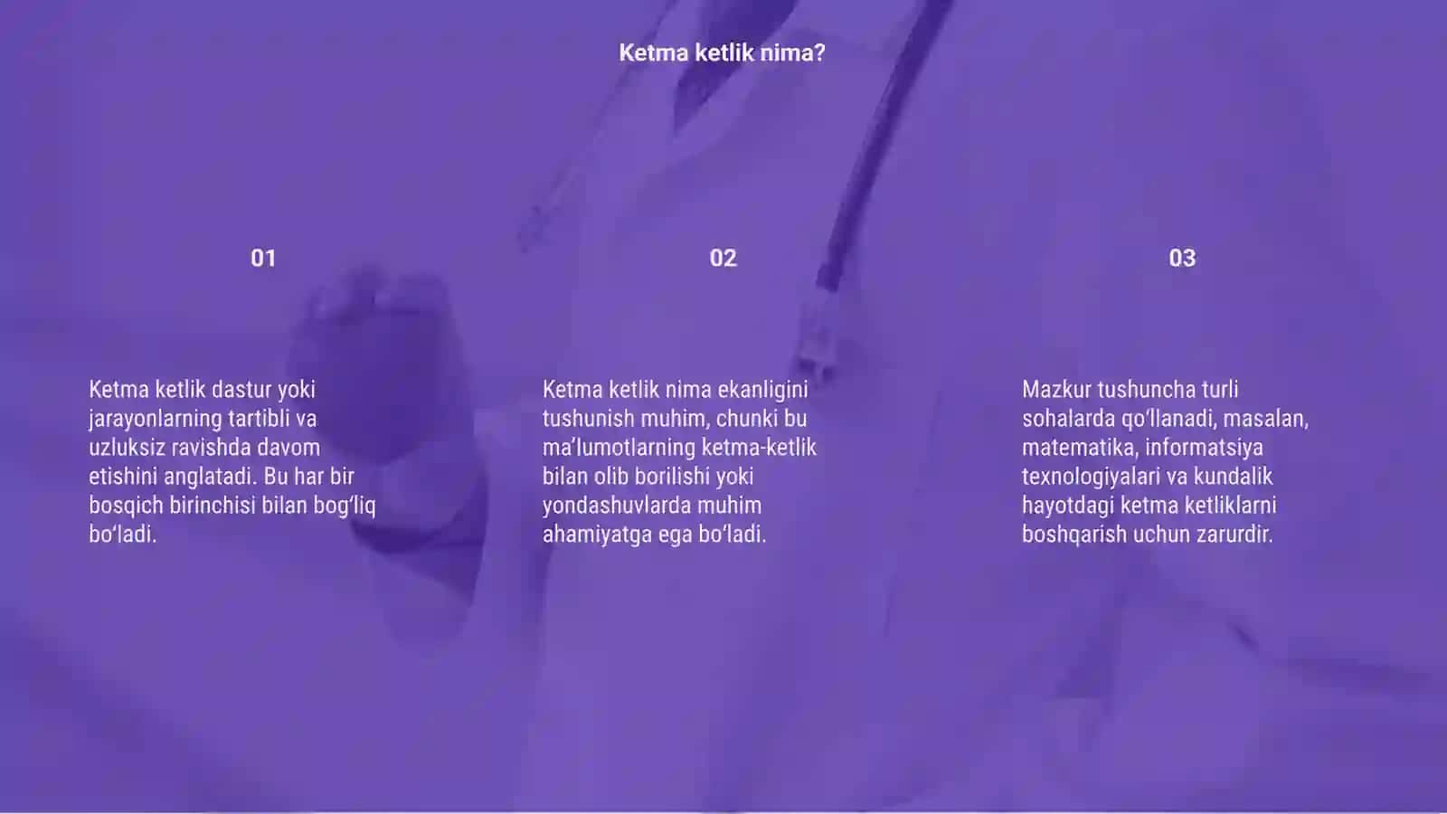 Ketma ketlikda 3