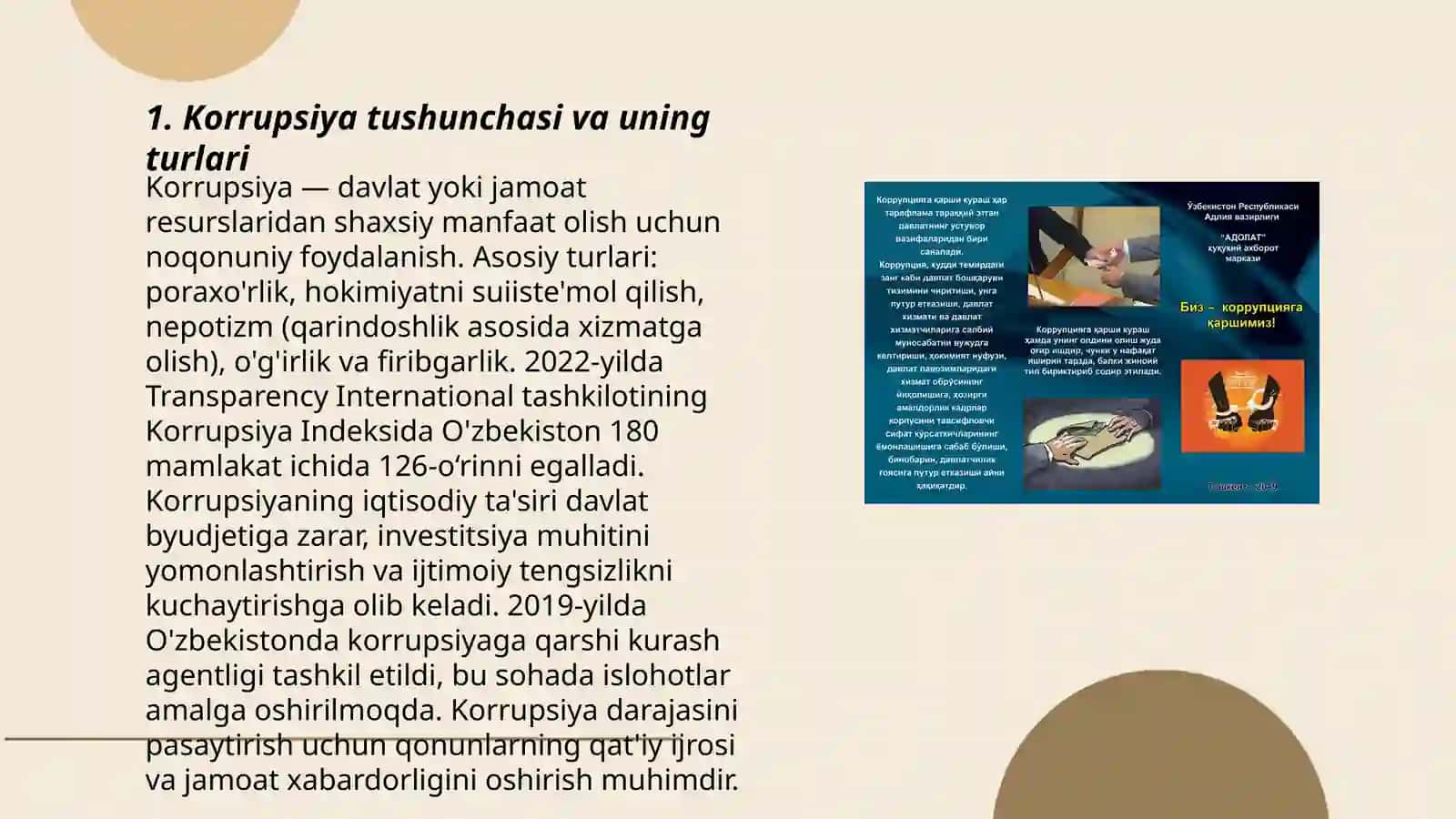 Korrupsiya qarshi kurashish siyosati 3