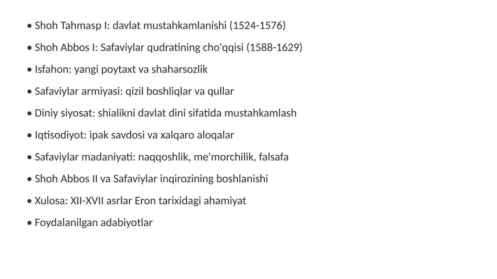 XII-XVII asrlarda Eron 3