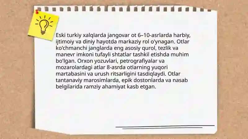 Jangovar ot obrazining tarixiy asoslari va badiiy talqini Marjona 3