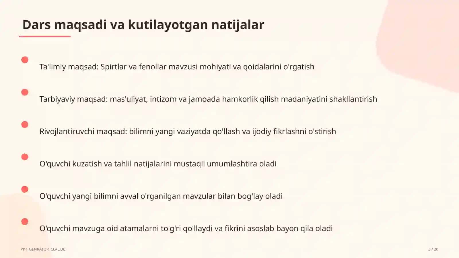 Spirtlar va fenollar (10-sinf) 3