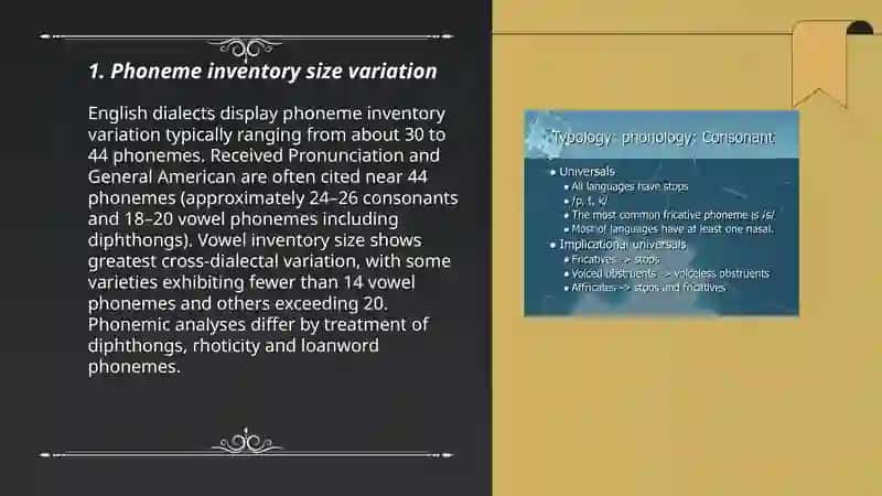 Typology of phonological system 3