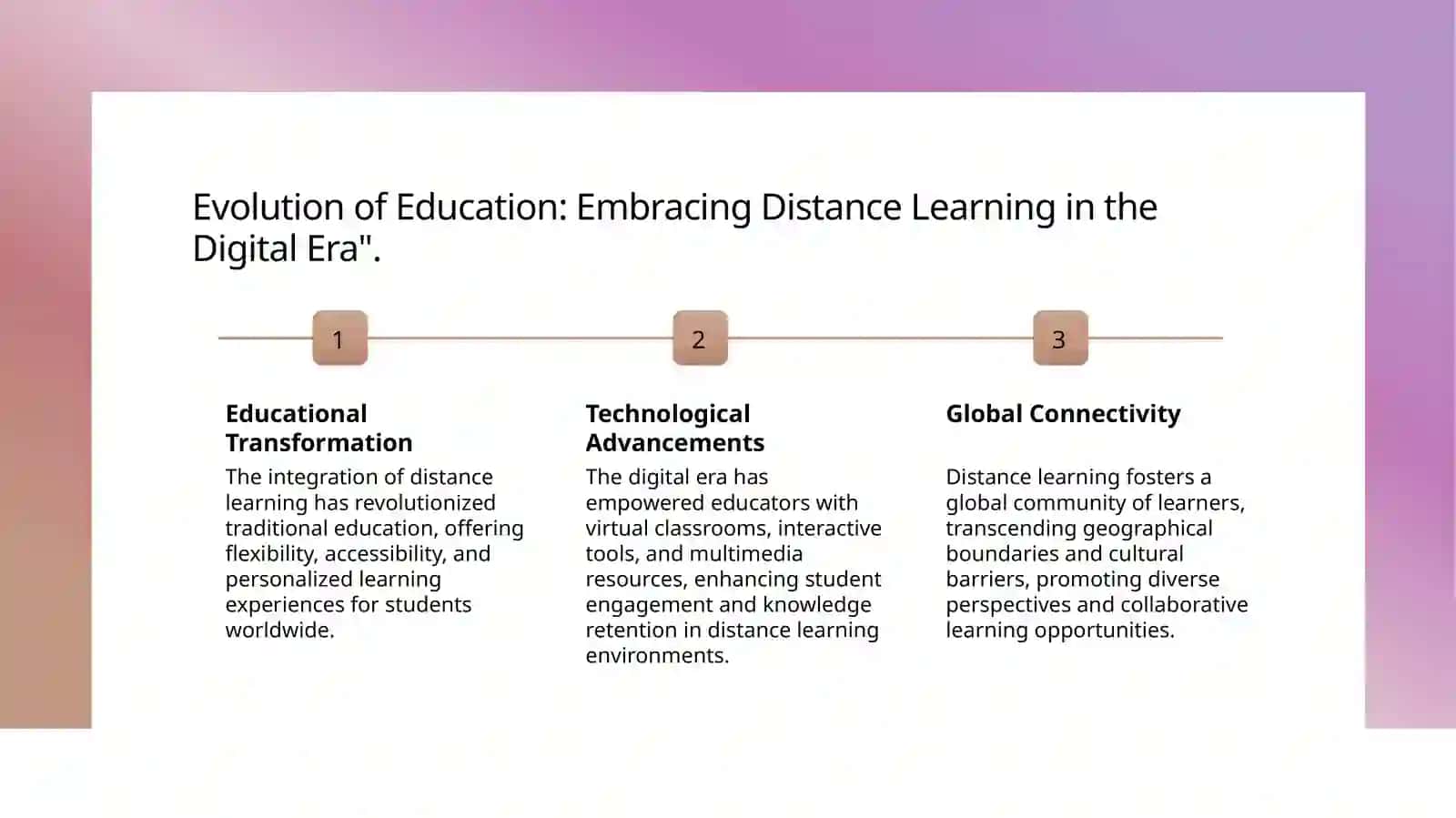 distance learning advantages and disadvantages 3