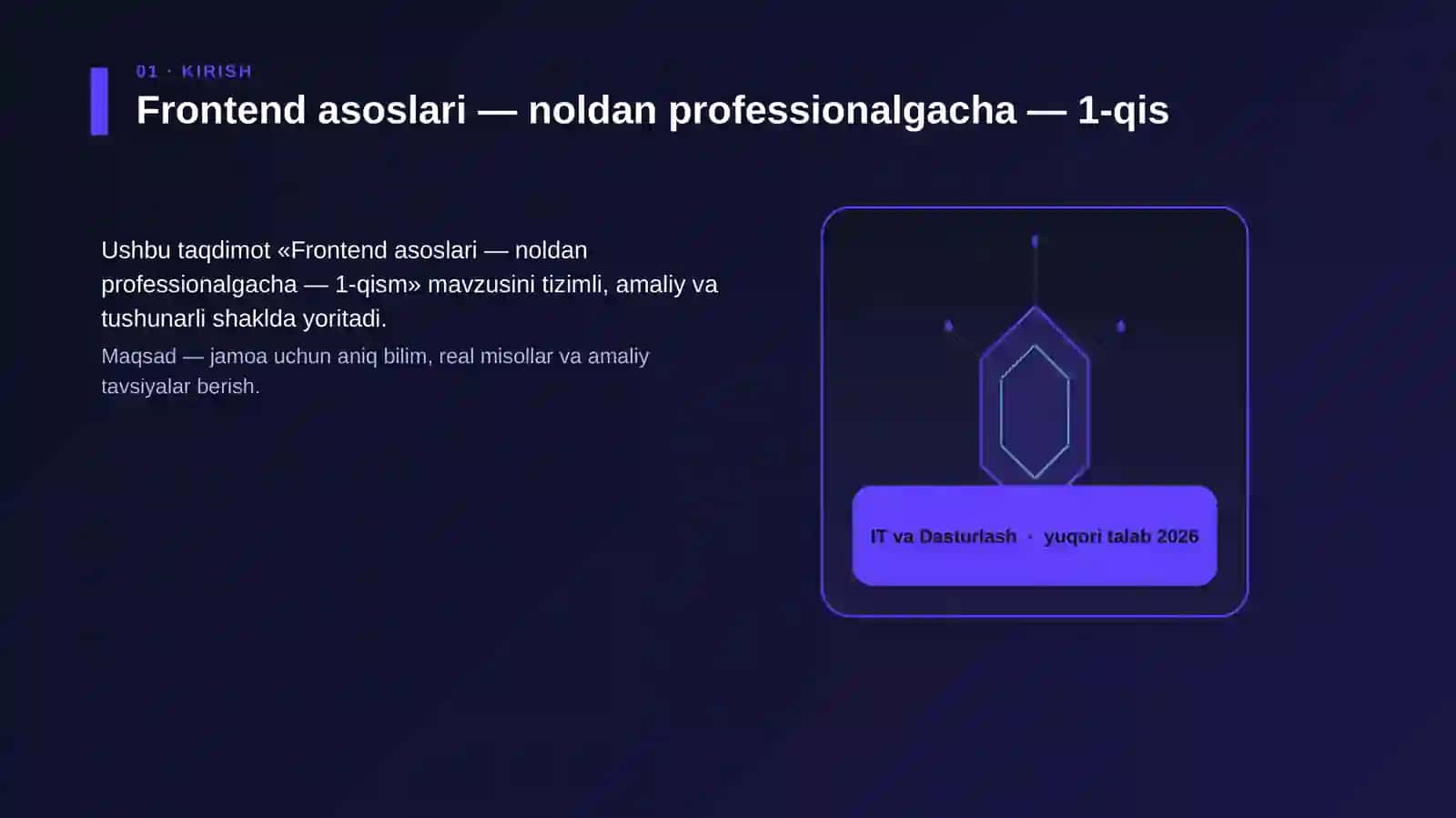 Frontend asoslari — noldan professionalgacha — 1-qism 3