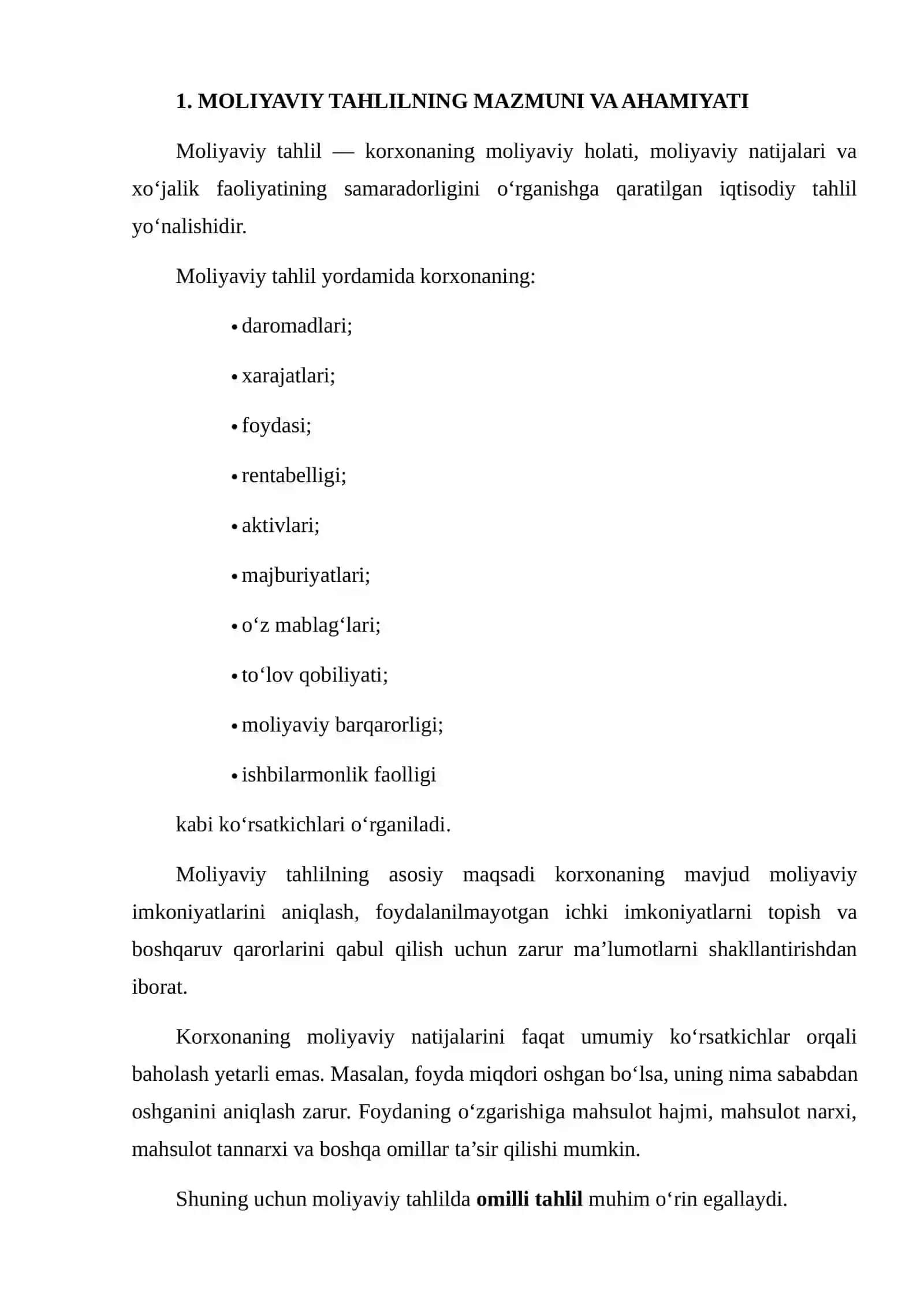 MOLIYAVIY TAHLILDA ZANJIRLI ALMASHTIRISH USULI 3
