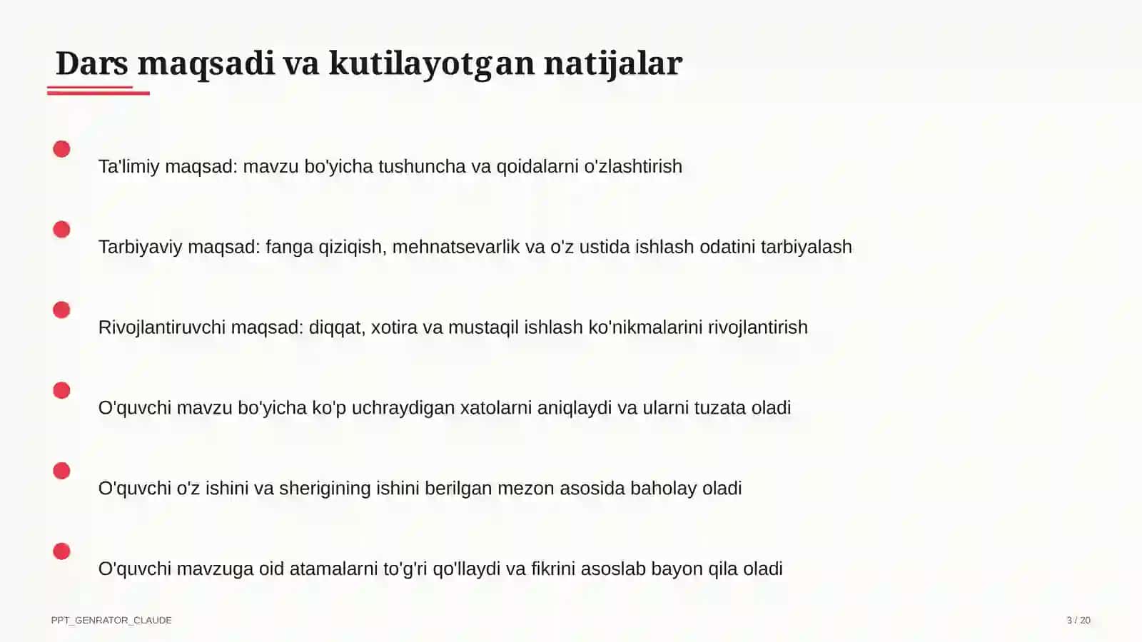 Ona tili va o'qish (1–4) — ochiq dars uchun 3