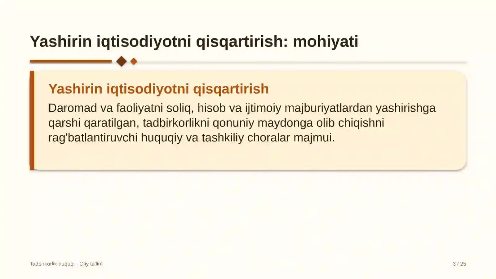 choyxonalarda yashirin iqtisodiyotni qisqartirish 1494 3