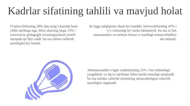 Pedagogika sohasida kadrlar sifatini oshirish 3